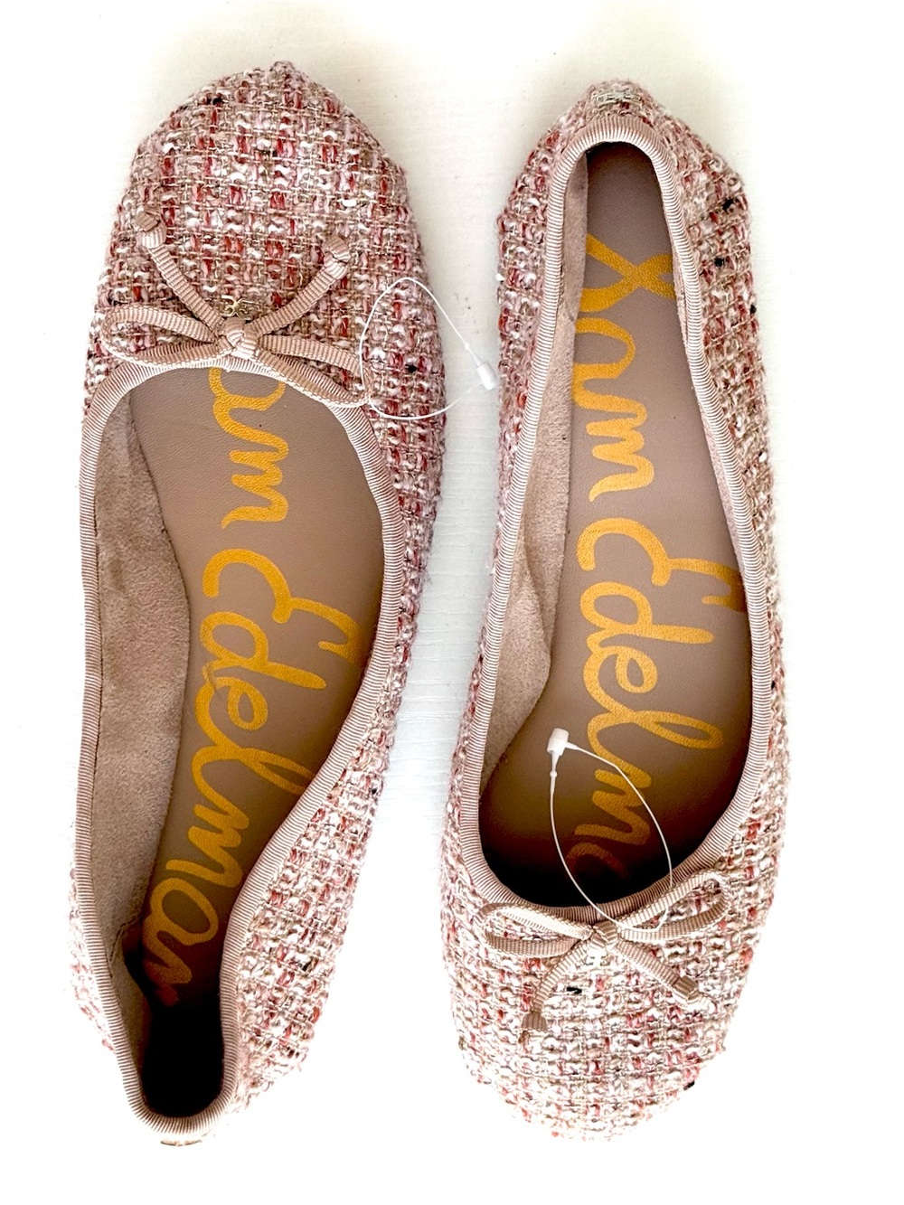 NWOT Sam Edelman Pink Tweed Ballet Flats SIZE 9 - Picture 3 of 8